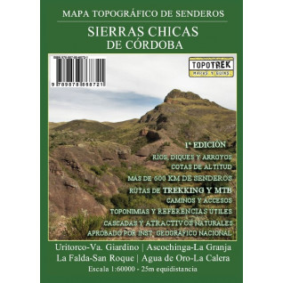 Topotrekk Mapa Topográfico Sierras Chicas de Córdoba