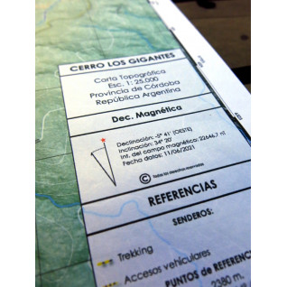 Urqu Carta topográfica Cerro Los Gigantes