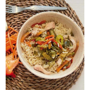 Delit Arroz con Pollo y verduras salteadas
