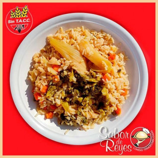 Sabor De Reyes Panache De Verduras Vegano Con Arroz Libre De Gluten Comida...