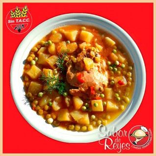 Sabor De Reyes Pollo de las sierras con arvejas, papas cubo y salsa a la italiana Libre...
